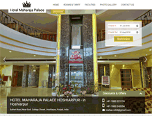 Tablet Screenshot of maharajahotels.com